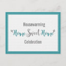 Search for teal housewarming invitations Change of address