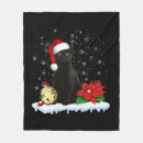 Search for christmas black cat blankets Santa claus