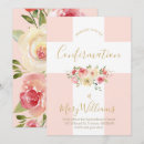 Search for pink white girls confirmation invitations Catholic