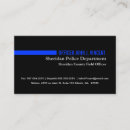 Search for police business cards Modern