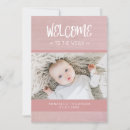 Search for rustic birth announcement cards Girl