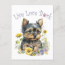 Search for yorkie puppy postcards Thinking of you