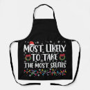 Search for selfie aprons Xmas