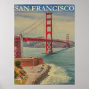 Search for retro california posters Golden gate bridge