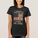Search for honor the fallen tshirts Thank
