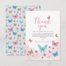 Search for pink butterfly thank you cards A little butterfly
