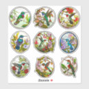 Search for stained glass bird stickers Animals