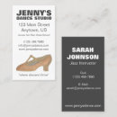 Search for shoe business cards Dance
