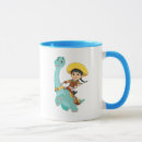 Search for clover mugs Happy cowgirl on dinosaur
