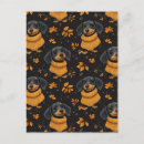 Search for autumn design postcards Dog