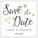 Search for black gold save the date stickers Modern