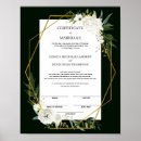 Search for marriage certificate posters Elegant