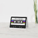 Search for cassettes invitations 80's party