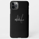 Search for modern minimalist typography iphone cases Black