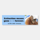 Search for endangered animals bumper stickers Conservation