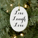 Search for laugh christmas tree decorations Live laugh love
