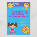 Search for pizza and pajamas party invitations Slumber