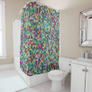 Search for mosaic shower curtains Squares