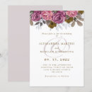 Search for pink floral border wedding invitations Boho
