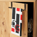 Search for geometric design tea towels Black