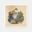 Search for vintage santa napkins Pattern