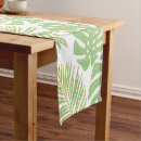 Search for green leaves table runners Tropical