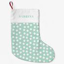 Search for polka dots christmas stockings Santa