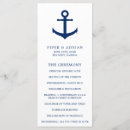 Search for nautical wedding programs Simple