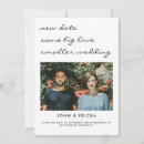 Search for change of date wedding announcement cards Simple