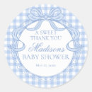 Search for blue gingham stickers Mother to be