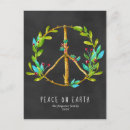 Search for peace on earth postcards Bright