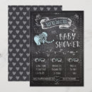 Search for chalkboard baby shower invitations Elephant