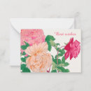 Search for vintage pink roses note cards Botanical
