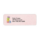 Search for french macarons return address labels Macaroon