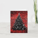 Search for dark red christmas cards Black