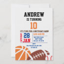 Search for basketball team birthday invitations Boys
