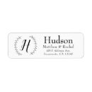 Search for initial name return address labels Floral