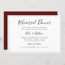 Search for red rehearsal dinner invitations Classic