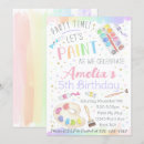 Search for painted invitations Paint party