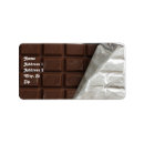 Search for chocolate candy return address labels Cute