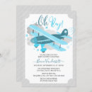 Search for vintage aeroplane baby shower invitations Clouds