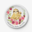 Search for sloth plates Sloth baby shower