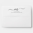 Search for monogrammed wedding envelopes Chic