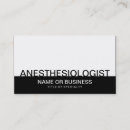 Search for anesthesiologist business cards Professional