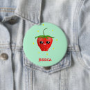 Search for kawaii strawberry badges Red