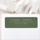 Search for olive return address labels Minimalist