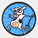 Search for cow cartoon stickers Animals