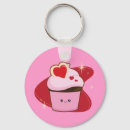 Search for heart cupcake key rings Kawaii