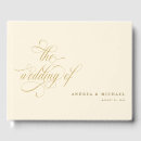 Search for gold wedding guest books Luxury