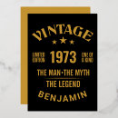 Search for man 40th birthday invitations Black and gold